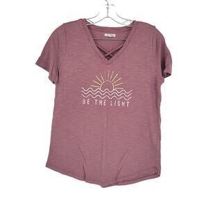 Maurices Be The Light Short Sleeve Tee Size Small